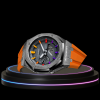 100 6518e375 2b09 41ea 867a f57d11807a2f G-SHOCK Casio GA2100 | Titanium Series Grey Dial Rainbow Marker | Sunset Orange Rubber