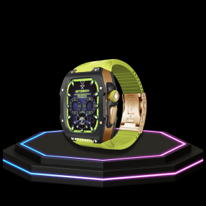 101 5ebd5c3f 38a4 4f21 8b5a 78f237b8de98 Apple Watch Ultra Case 49MM - TITAN Pro Series Royal Titan | Lime Green Rubber