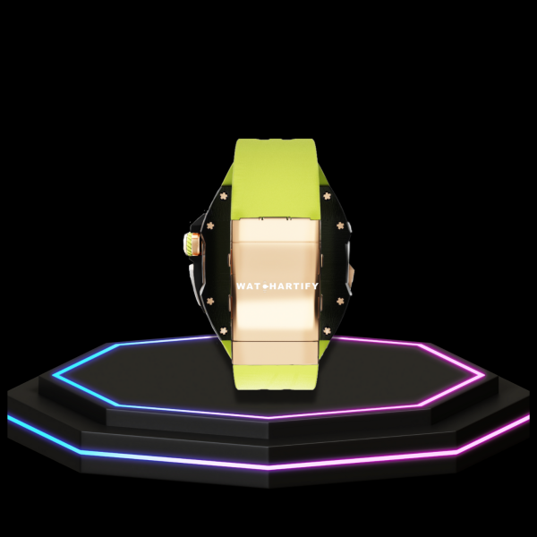 103 03ff9118 bdad 432d 834b 85605ab2ce54 Apple Watch Ultra Case 49MM - TITAN Pro Series Royal Titan | Lime Green Rubber