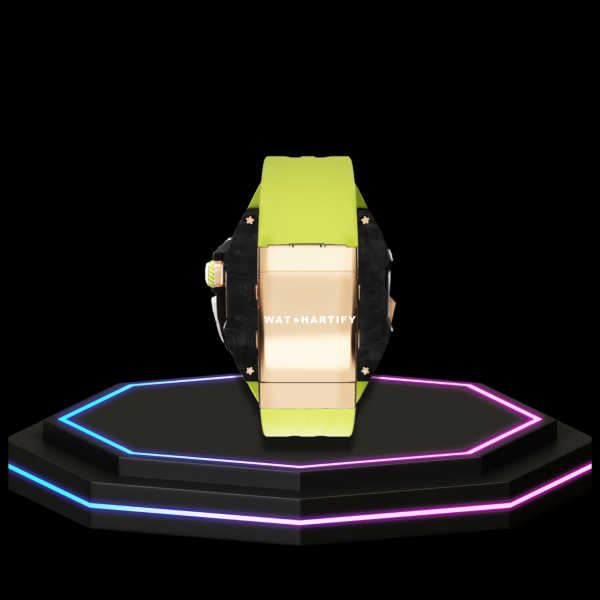 Apple Watch Ultra Case 49MM - TITAN Pro Series Luxury Royal Titan | Lime Green Rubber