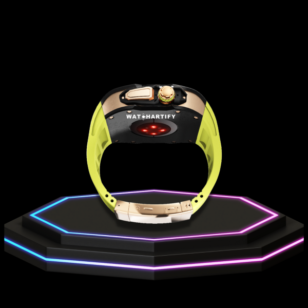 104 410aa8de ec69 4798 85b5 23175582828e Apple Watch Ultra Case 49MM - TITAN Pro Series Royal Titan | Lime Green Rubber