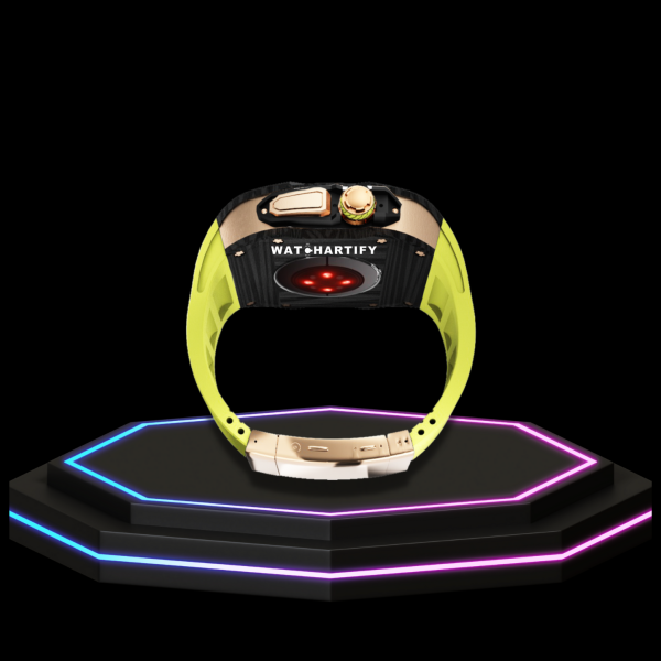 Apple Watch Ultra Case 49MM - TITAN Pro Series Luxury Royal Titan | Lime Green Rubber