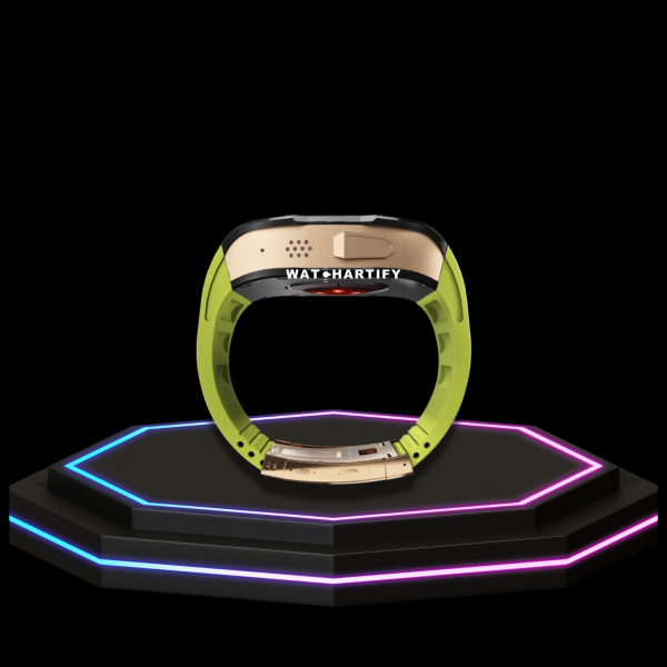 105 7dd58ae3 5877 45cd 9511 06f3af26d766 Apple Watch Ultra Case 49MM - TITAN Pro Series Royal Titan | Lime Green Rubber