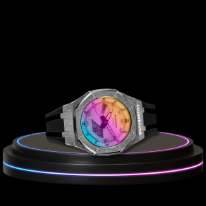 109 a54d5518 1fdb 4e9f bbe0 a06b01b7b306 G-SHOCK Casio GA2100 | Titanium Series Rainbow Surface Dial | Dark Rubber