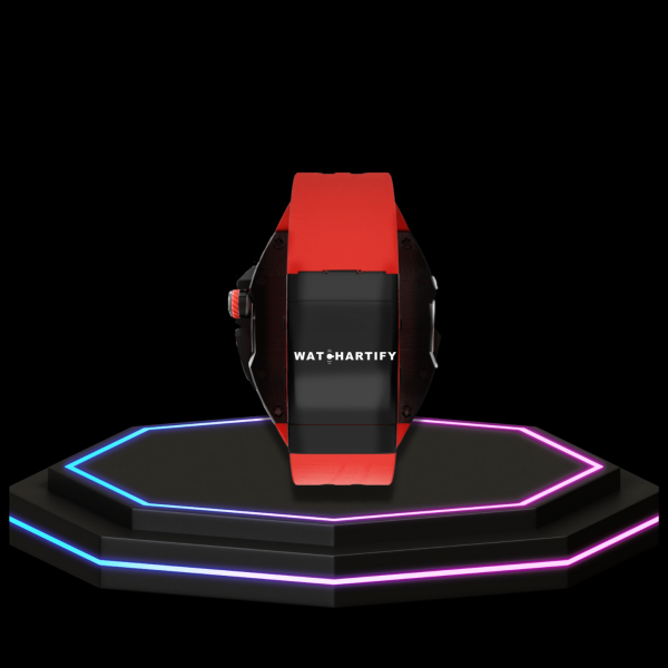 10 11b57968 cf81 4990 8cdb 0e16a117460f Apple Watch Ultra Case 49MM - TITAN Pro Series Dark Titan | Scarlet Red Rubber
