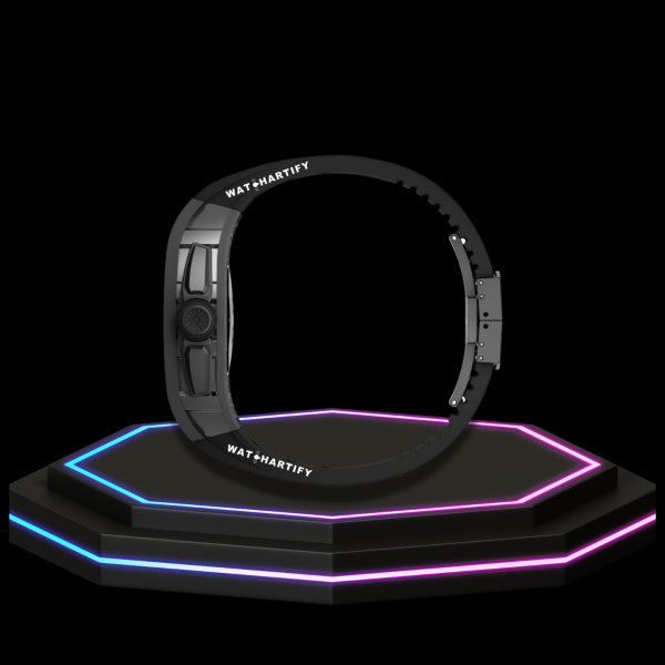 10 5913a160 0dfe 4558 b8b3 50b9b285a888 Apple Watch Case 44MM - TITANIUM CARBON Series Black Panther | Midnight Rubber