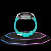 10 5c94a3b7 49d5 4082 8722 9cecc1d4702c Apple Watch Case 44MM - ICE Series Transparent | Fluorescent Tiffany Blue Rubber