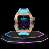 10 a8b31023 25f9 440c 8560 a948580bea3e Apple Watch Case 44MM - TITAN Series Rose Gold Dark Titanium | Tiffany Blue Rubber