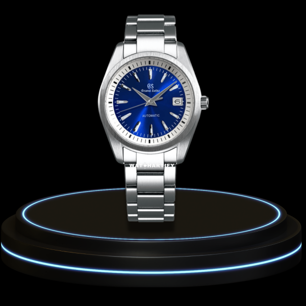 10 e8f6c5a4 f310 473f aaea 7cf666bd2fa0 SEIKO Mod Grand Seiko Collection Navy Blue Dial NH35 Movement Silver Stainless Steel Strap