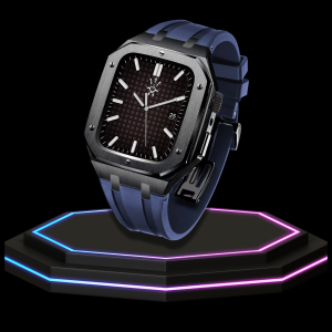 10 f8ddd831 18a7 40a7 bf6b 12b84e70e06f Apple Watch Case 45MM - GONDOLO Series Dark | Ocean Blue Rubber