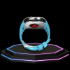 Apple Watch Case 44MM - TITAN Series Silver Midnight Black Titanium | Tiffany Blue Rubber