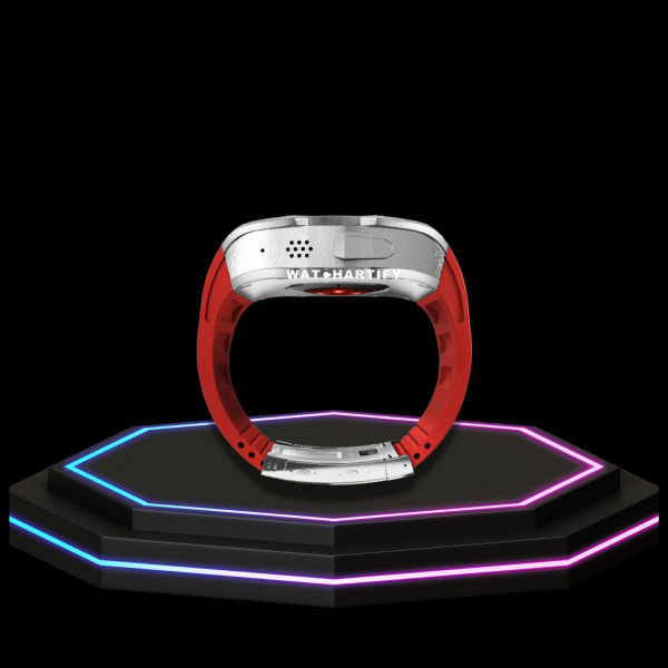 113 d3c3b721 bd27 45bd b4c3 54f4d04b5db5 Apple Watch Ultra Case 49MM - TITAN Pro Series Oyama Titan | Scarlet Red Rubber