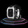 114 3963c070 08fc 40eb 8087 9b611a286e19 1 Apple Watch Case 45MM - TITAN Series Silver Midnight Black Titanium | Dark Rubber