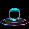 115 Apple Watch Case 44MM - ICE DIAMOND Series Celestite | Sea Blue Rubber
