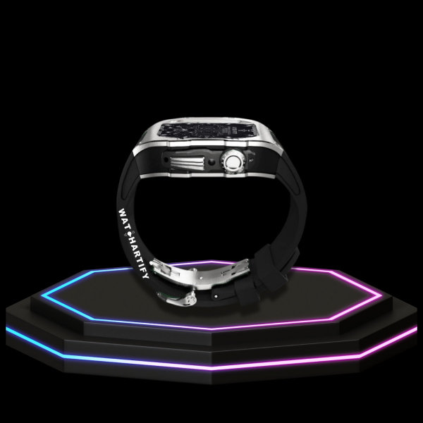 119 42eebfa6 823c 4b7d b84f 6464448c516a 1 Apple Watch Case 45MM - TITAN Series Silver Midnight Black Titanium | Dark Rubber