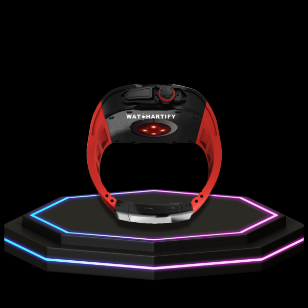 11 334c908d dfbc 466c bc64 f01069b3a769 Apple Watch Ultra Case 49MM - TITAN Pro Series Dark Titan | Scarlet Red Rubber