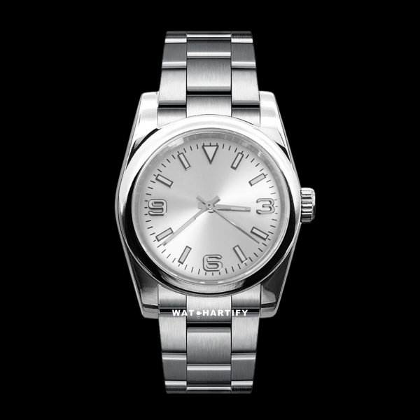 11 54fffde7 595f 42e1 89de 6f92cf42eea4 Watchartify Series Datejust 369Number White Light Face 36MM NH35 Movement Stainless Steel Strap
