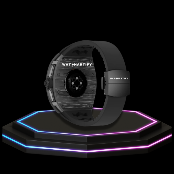 11 844055fc 3a69 4e3a b2eb e00f41e26245 Apple Watch Case 44MM - TITANIUM CARBON Series Black Panther | Midnight Rubber