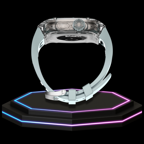 Apple Watch Ultra Case 49MM - ICE Pro Series Luxury | Fluorescent Cube Gray Rubber
