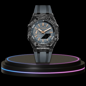 11 e79e277a 038f 49f5 9edc b182c36ab4f1 G-SHOCK Casio GA2100 | OFFSHORE Series Carbon Fiber Mod Grey Rose Gold Dial | Grey Rubber