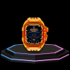 120 Apple Watch Case 45MM - ICE DIAMOND Series Amber | Sunset Rubber