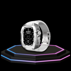 123 c7b52cbb f329 4f30 9221 f9801e0c1056 Apple Watch Ultra Case 49MM - TITAN Pro OyamaTitan | Snow White Rubber