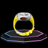 Apple Watch Case 44MM - Crystal TITAN Series Silver | Lemon Yellow Rubber