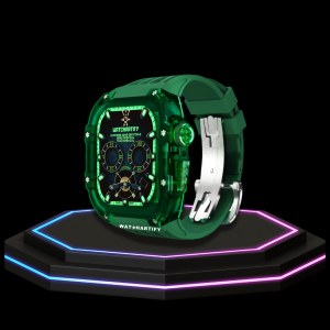 125 2ec7f159 040d 425a a0e7 533aee32b2cf Apple Watch Case 45MM - ICE DIAMOND Series Jadeite | Lime Green Rubber