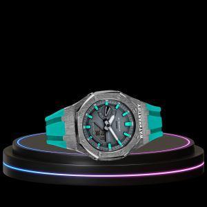 12 b5d20416 9e05 4c8b 95d6 76c855d47e29 G-SHOCK Casio GA2100 | Titanium Series Grey Dial Titanium Marker | Tiffany Blue Rubber