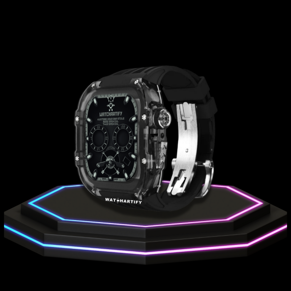 131 b2179f9c 28a6 4b15 a90e 7bf705ad605d Apple Watch Case 45MM - ICE DIAMOND Series Obsidian | Dark Rubber