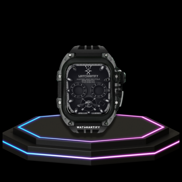 132 73977d41 09f0 40dd 8d74 9ef0053769b8 Apple Watch Case 45MM - ICE DIAMOND Series Obsidian | Dark Rubber