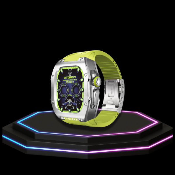 137 c669b72f 212a 40e6 89d3 fdbfceee92dc Apple Watch Ultra Case 49MM - TITAN Pro Series Oyama Titan | Lime Green Rubber