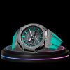 G-SHOCK Casio GA2100 | Titanium Series Grey Dial Titanium Marker | Tiffany Blue Rubber