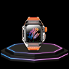 13 5a3157a2 c0b2 4353 9cb1 1368957bee08 Apple Watch Case 44MM - ICE Series Transparent | Fluorescent Orange Rubber