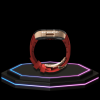 Apple Watch Case 45MM - TITAN Series Midnight Black Royal Rose Gold Titanium | Red Rubber