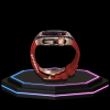 Apple Watch Case 45MM - TITAN Series Midnight Black Royal Rose Gold Titanium | Red Rubber