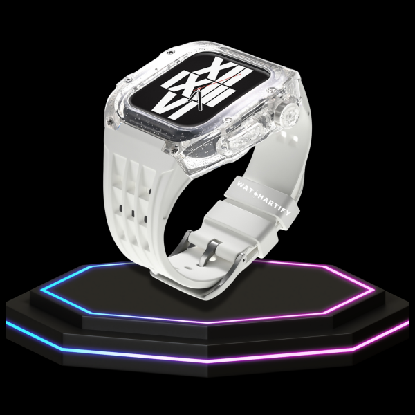 14 1aad17a8 a02d 4832 9d15 fcd6b8afdbd4 Apple Watch Case 45MM - Rainbow Series White Glitter | Snow White Rubber