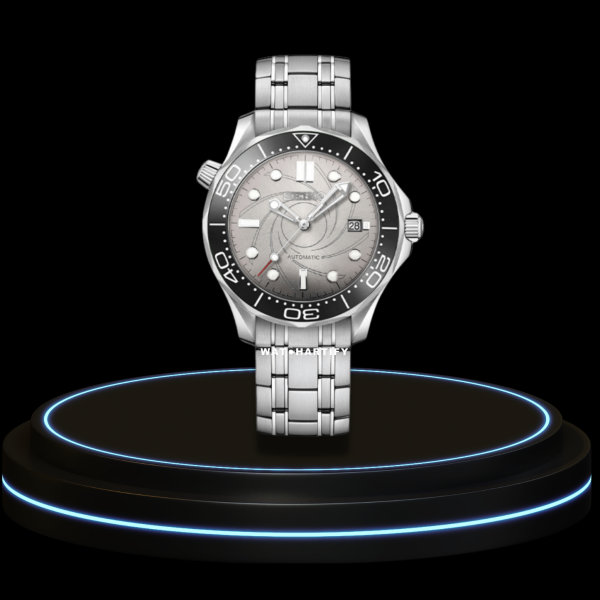 14 2a86b567 a2e6 4d84 b41a ec7e1161a251 SEIKO Mod Speedmaster Collection Grey Dial NH35 Movement Silver Stainless Steel Strap