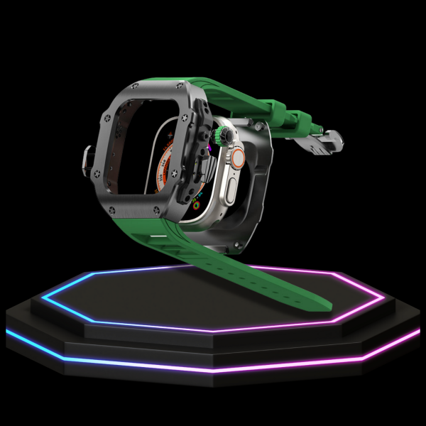 14 763ee7e6 9774 4fa5 aad9 22c93cd3080b Apple Watch Ultra Case 49MM - Pro Series Captain Dark | Forest Green Rubber