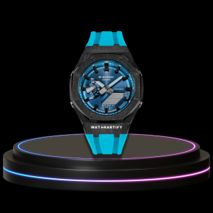14 b1e37c93 cbef 42bb aa78 c1fc9b8fb5ce G-SHOCK Casio GA2100 | Black Series Metallic Tiffany Deep Blue Dial Midnight Black Marker | Tiffany Deep Blue Rubber