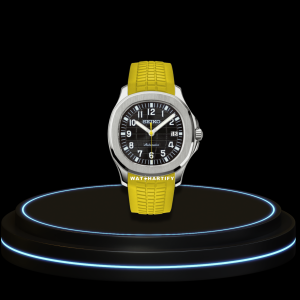SEIKO Nautilus Mod Collection Midnight Black Dial NH35 Movement Yellow Strap