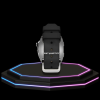 Apple Watch Case 44MM - Crystal TITAN Series Silver | Midnight Rubber