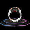 Apple Watch Case 45MM - TITAN Series Midnight Black Royal Rose Gold Titanium | Snow White Rubber