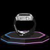 Apple Watch Case 44MM - Crystal TITAN Series Silver | Midnight Rubber