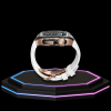 Apple Watch Case 45MM - TITAN Series Midnight Black Royal Rose Gold Titanium | Snow White Rubber