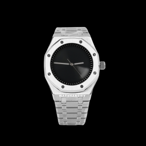 15 71a9be6e 623a 435c 9524 e60f1ce2dfff Watchartify Series Royal OAK Solid Midnight Black Face 41MM NH35 Movement Stainless Steel Strap
