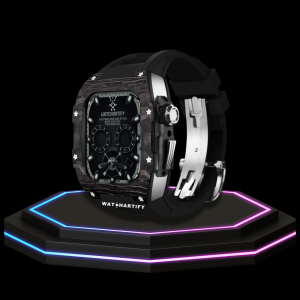 165 474bb68b 1be0 4322 9a25 b0eddbe13220 Apple Watch Case 44MM - OYAMA Series Silver Titan | Midnight Rubber
