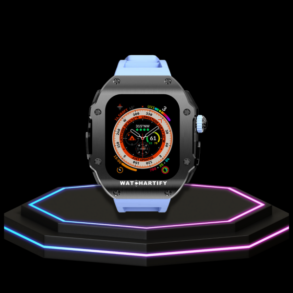 16 18ec4980 63b4 4526 b20f d7faa62cf33a Apple Watch Ultra Case 49MM - Pro Series Captain Dark | Macaron Blue Rubber