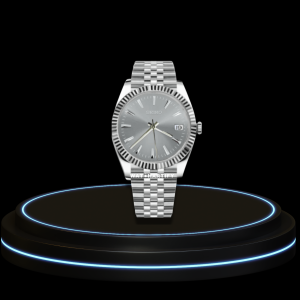 16 386d5f4c 1340 4ce2 a192 aecc467b733e SEIKO Mod Datejust Collection Light Grey Dial NH35 Automatic Movement Silver Stainless Steel Strap
