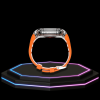 16 44d4139b 037f 4da7 b695 f65dba843a3d 1 Apple Watch Case 45MM - ICE Series Transparent | Fluorescent Orange Rubber